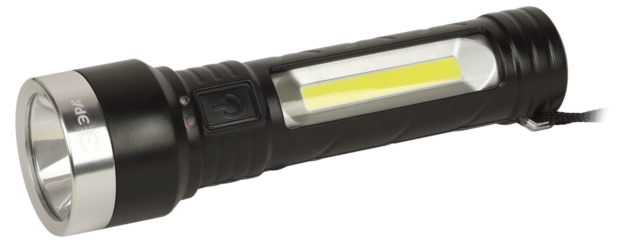 ЭРА Светодиодный фонарь UA-501 универсальный, аккумуляторный, COB+LED, 5 Вт, резина