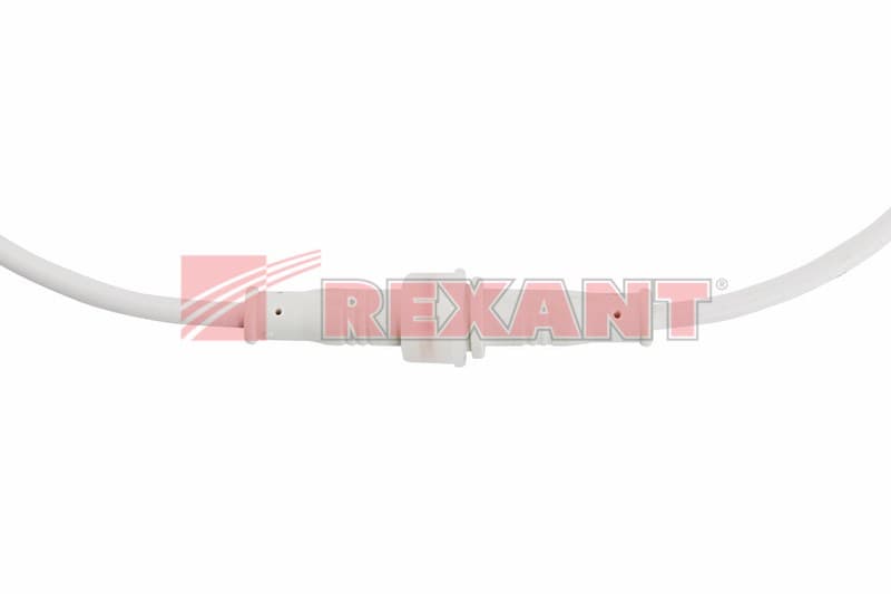 Соединительный кабель (2pin) герметичный (IP67) 2х0.35мм² 300V белый Rexant 11-9320 — миниатюра 3