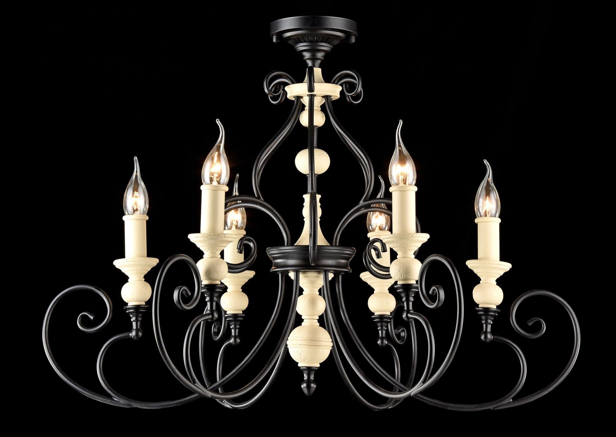 Maytoni House Karina Черный Люстра 6xE14 60W H631-PL-06-B — миниатюра 2