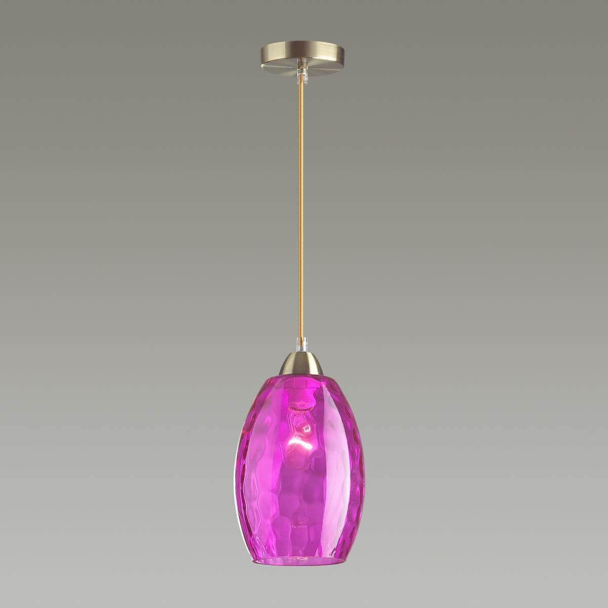 Lumion 4487/1 LN20 античная бронза, розовый Подвес E27 60W 220V SAPPHIRE — миниатюра 4
