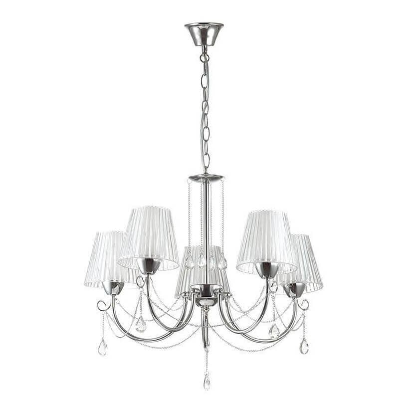 Lumion 3236/5 LN16 126 хром/акрил/цепочки/хрусталь Люстра E14 5*40W 220V ODDA — миниатюра 3