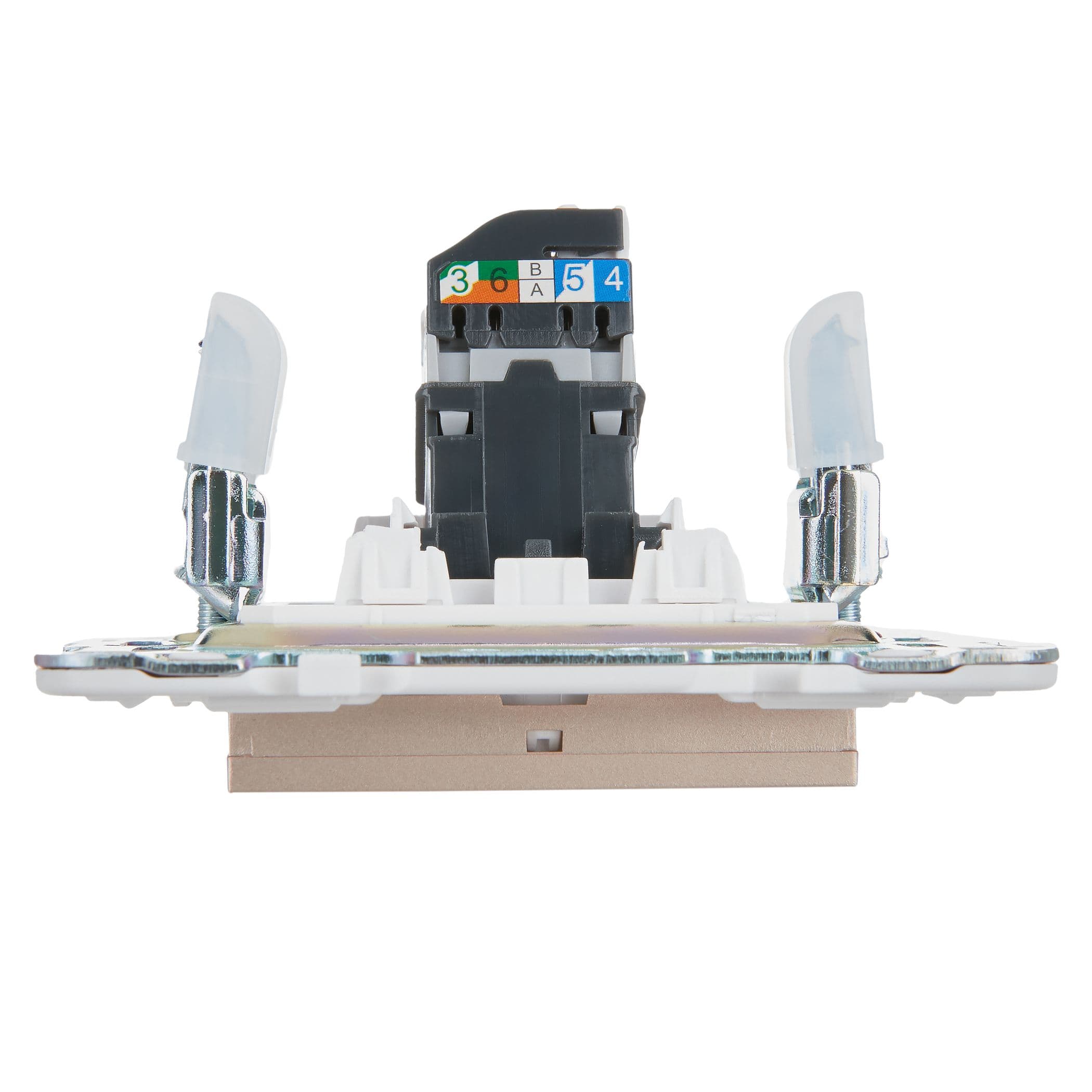 IEK SKANDY Песочный Розетка компьютерная RJ45 кат.5E SK-K01Sa — миниатюра 5