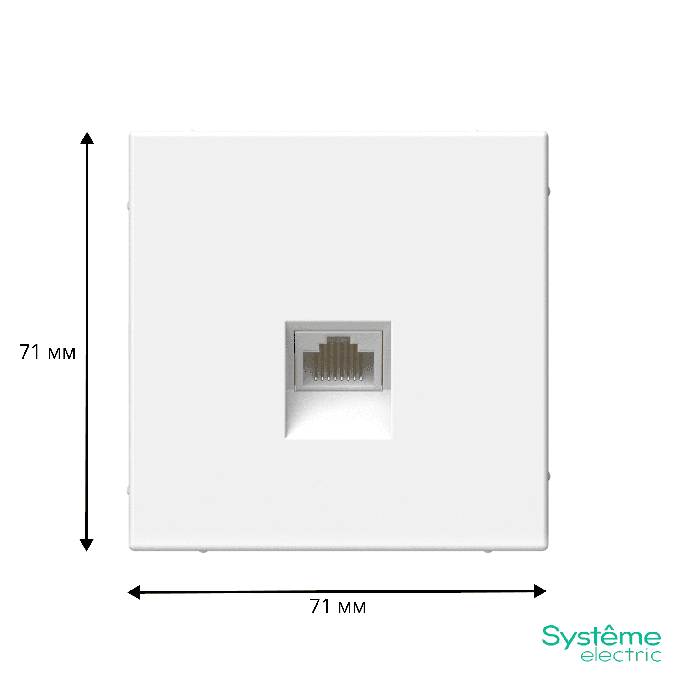 Systeme Electric ArtGallery Лотос Розетка компьютерная RJ45, кат. 5е, механизм — миниатюра 2