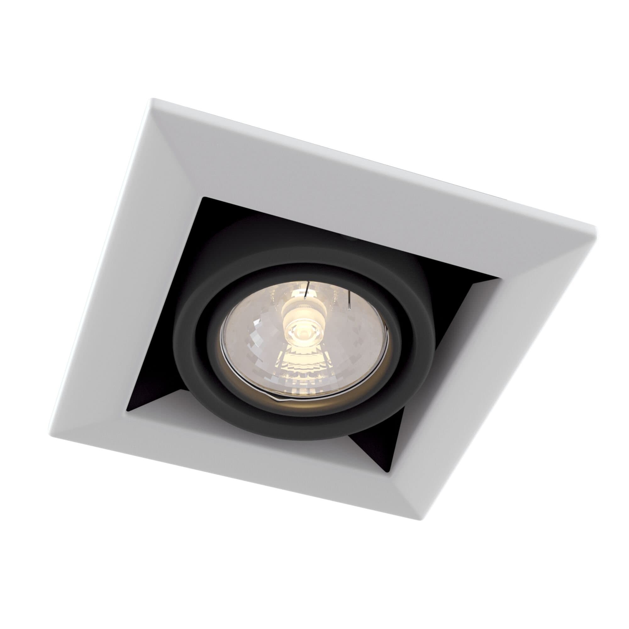 Maytoni DownLight Metal Белый Встроенный светильник 1xGU10 50W DL008-2-01-W — миниатюра 3