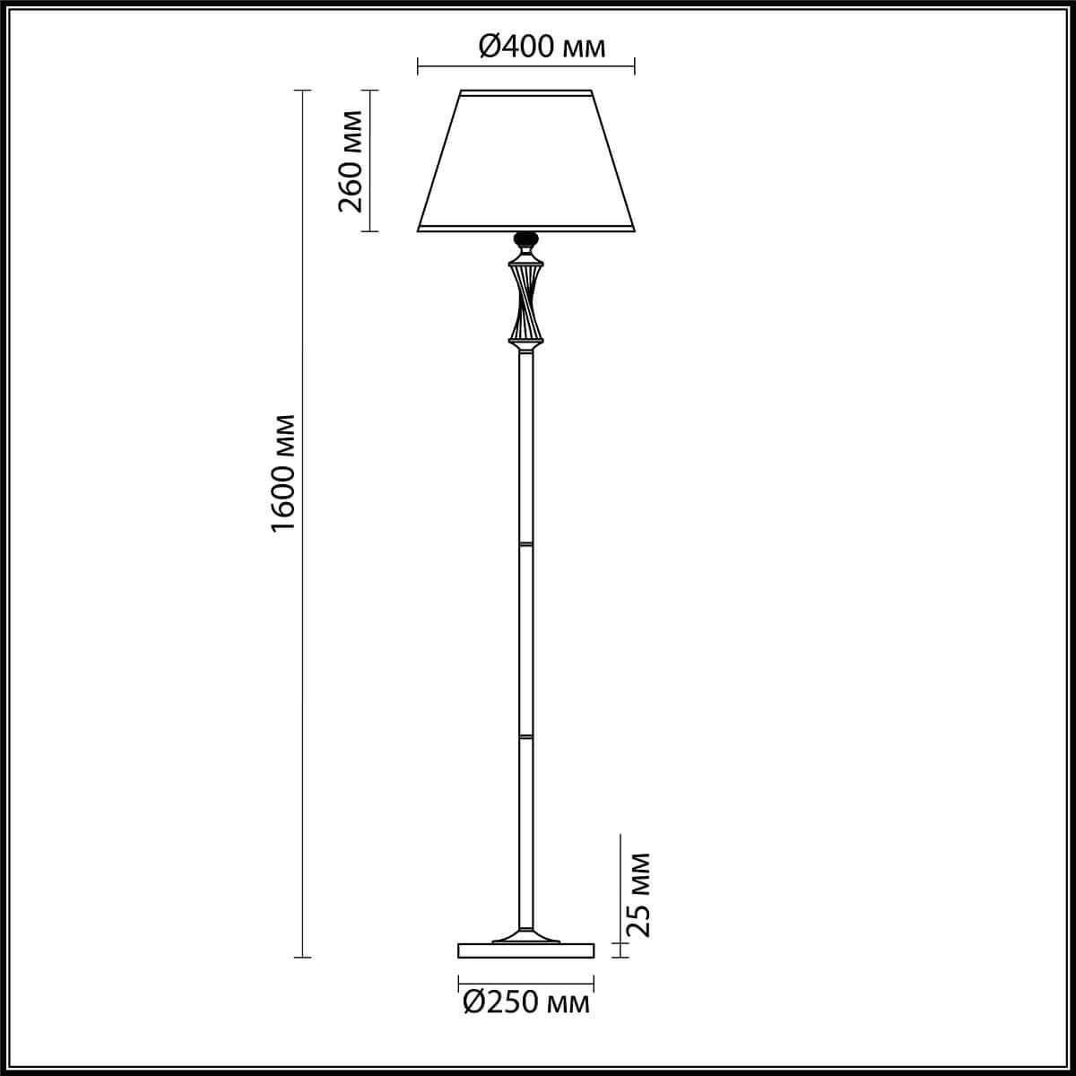 Lumion 4408/1F LN19 229 античная бронза Торшер E27 1*60W 220V KIMBERLY — миниатюра 2