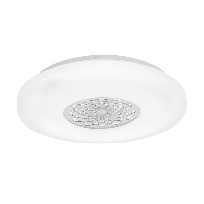Eglo Светильник LED настенно-потолочный CAPASSO 1, 24W(LED), Ø400, сталь, белый/пластик, белый, хром 96026