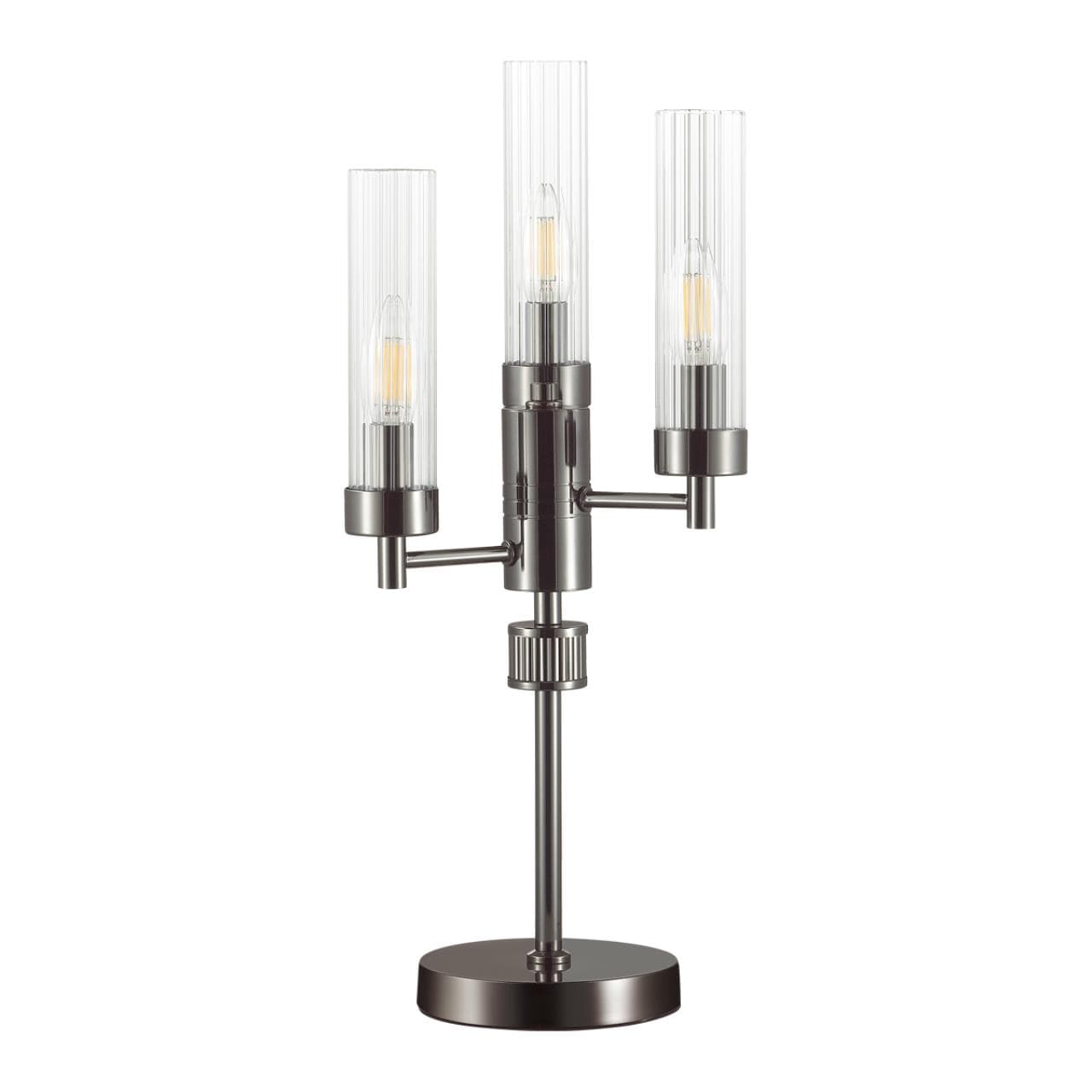 Lumion 5275/3T CLASSI LN23 черный хром Настольная лампа E14 3*40W 220V KAMILLA