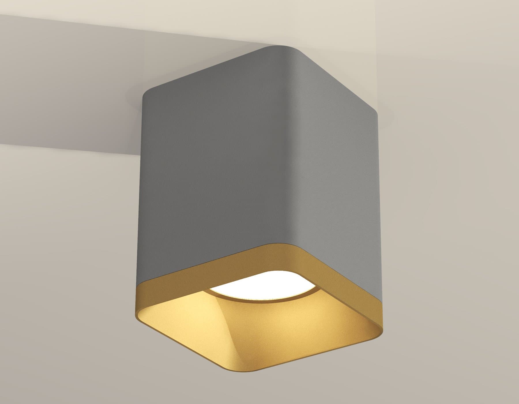 Ambrella Комплект накладного светильника XS7814004 SGR/SGD серый песок/золото песок MR16 GU5.3 (C7814, N7704) — миниатюра 2
