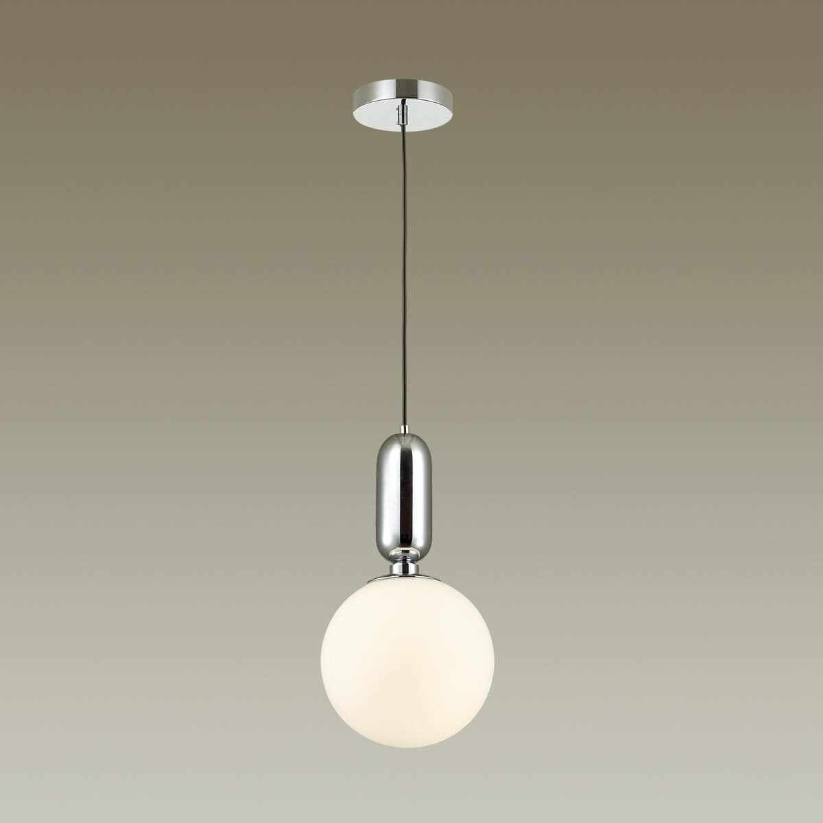 Odeon Light 4670/1 ODL20 382 хром/белый Подвес E27 1*40W 220V OKIA — миниатюра 2