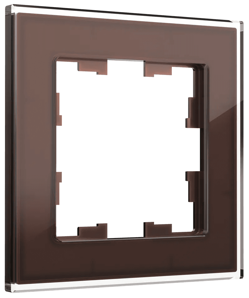 IEK BRITE DECOR Темн.бронза глянц стекло Рамка 1-м РУ-1-2-БрТБ