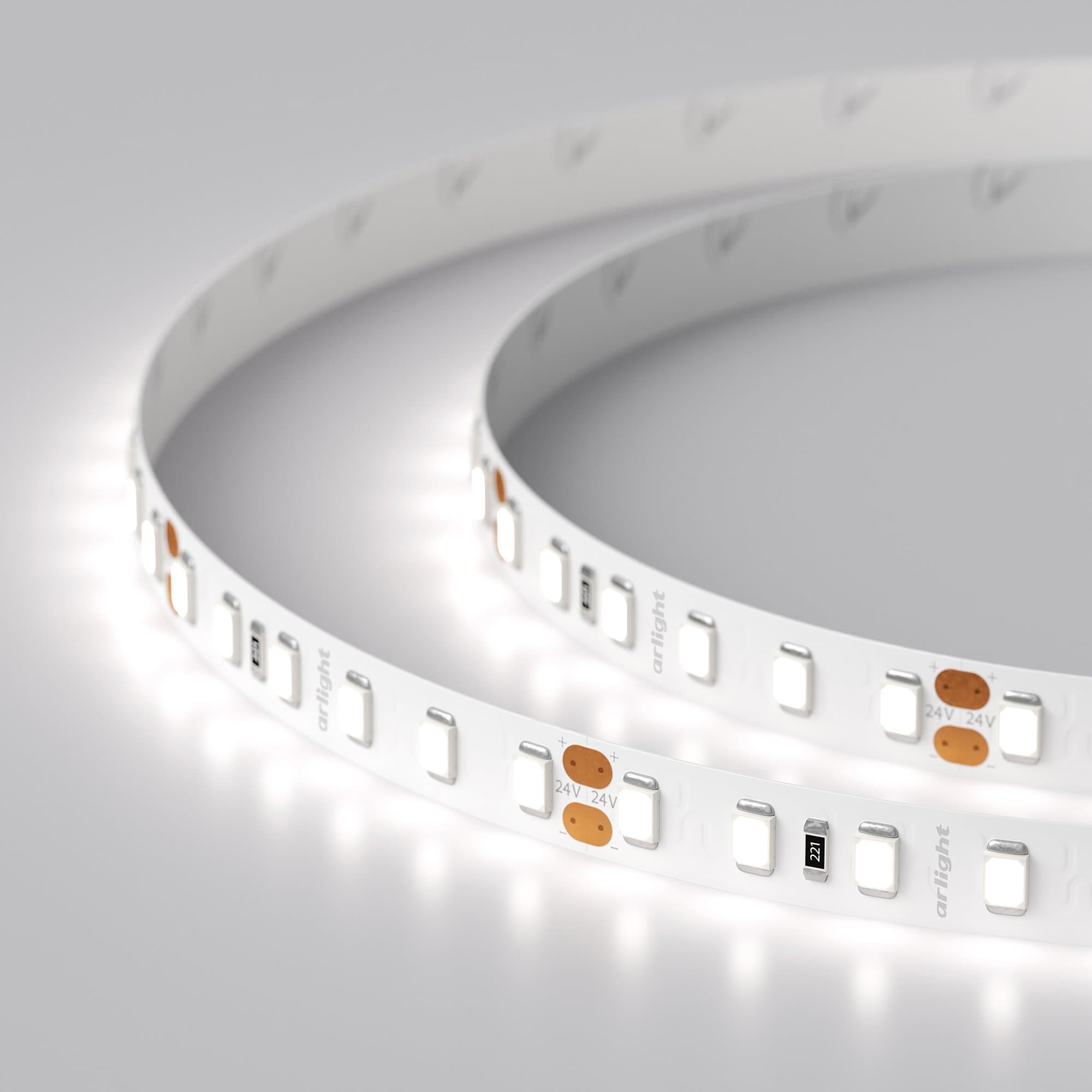 Arlight Светодиодная лента RT-A120-8mm 24V White6000 (14.4 W/m, IP20, 2835, 5m) (Открытый) 015696(2) — миниатюра 4