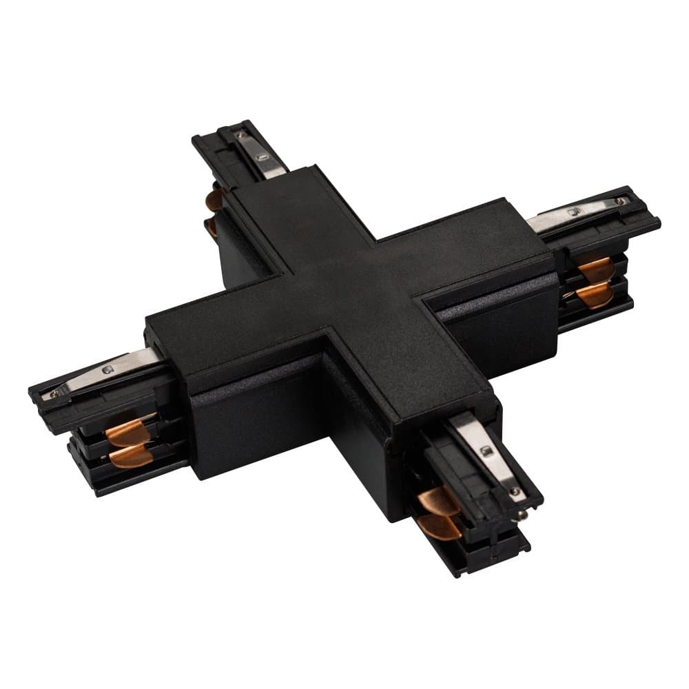 Arlight Коннектор крестовой LGD-4TR-CON-X-BK (C) (IP20 Пластик, 3 года) 026143 — миниатюра 1