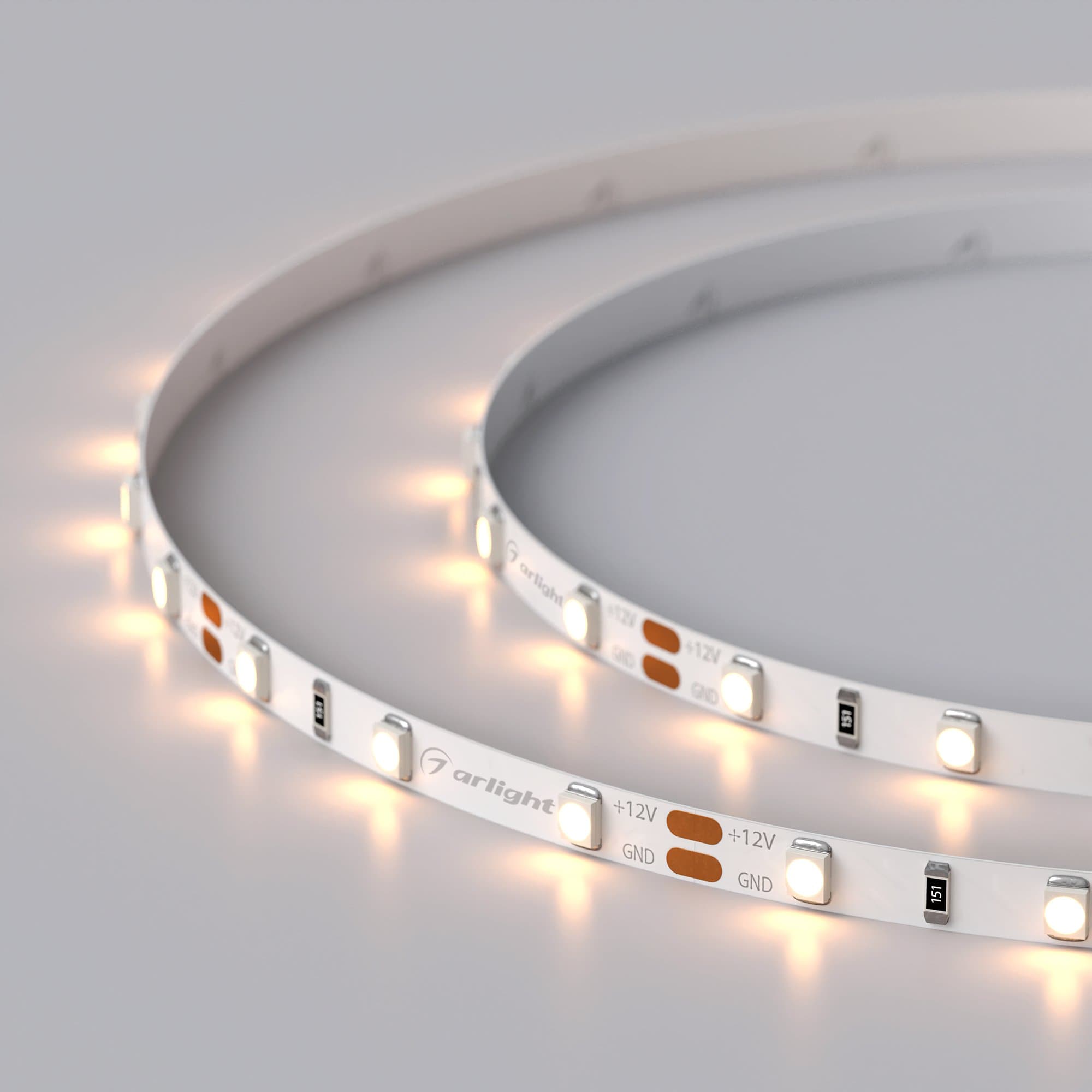 Arlight Светодиодная лента RT 2-5000 12V Warm2700 5mm (3528, 300 LED, LUX) (4.8 Вт/м, IP20) 028615 — миниатюра 3