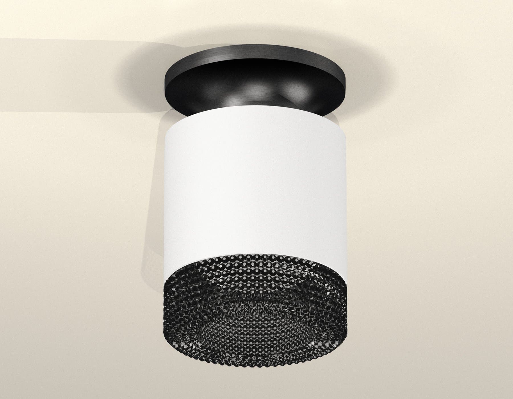 Ambrella Комплект накладного светильника XS7401084 SWH/PBK/BK белый песок/черный полированный/тонированный MR16 GU5.3 (N7926, C7401, N7192) — миниатюра 2