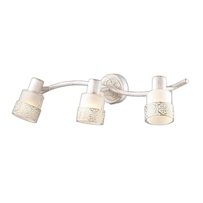 Odeon Light 2786/3W ODL15 701 белый с позолотой/стекло Подсветка с выкл E14 3*40W 220V MATISO
