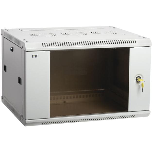 IEK LINEA N ITK Шкаф сетевой 19" LINEA N 33U 600х600 мм стеклянная передняя дверь серый LN35-33U66-G — миниатюра 2