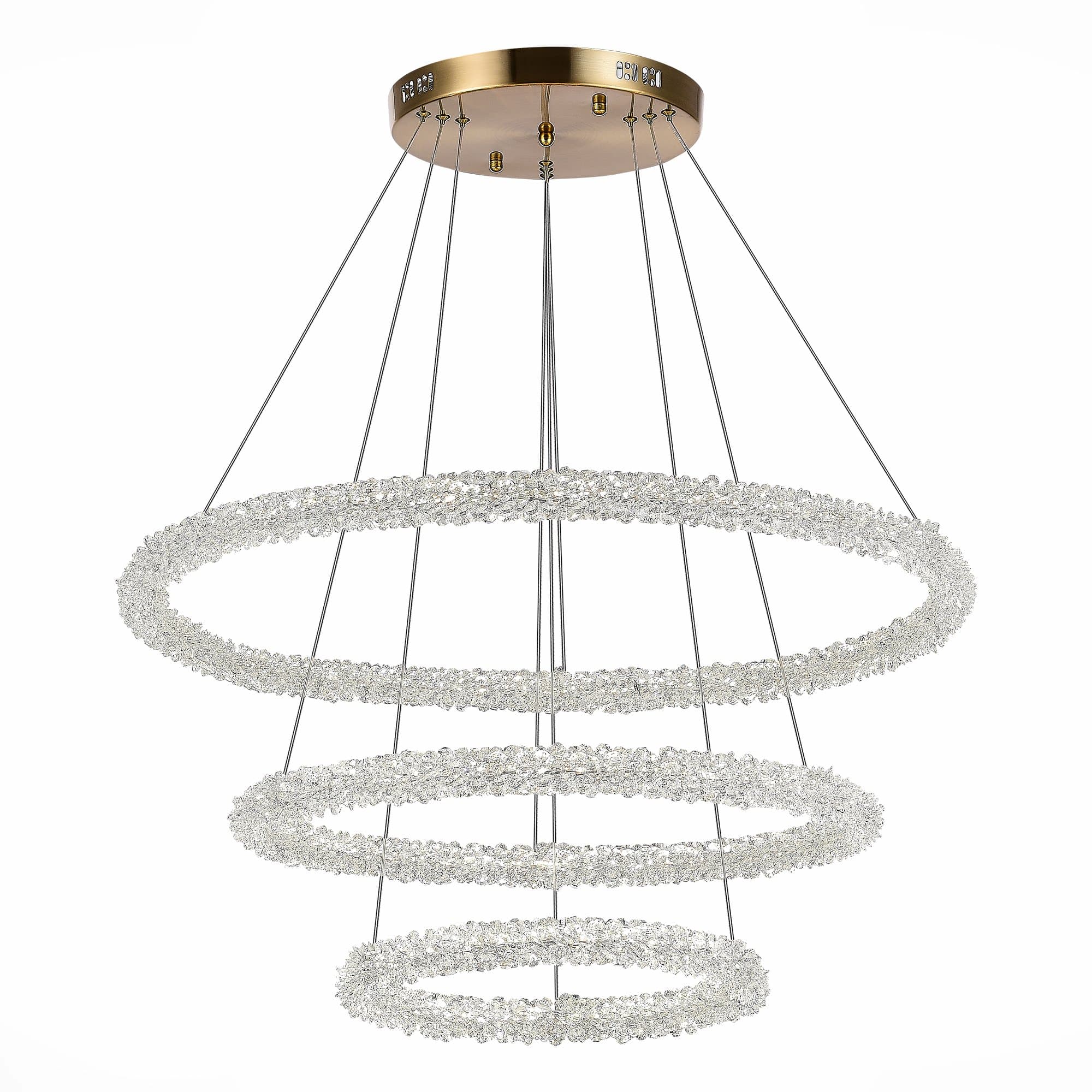 ST LUCE SL6110.203.03 Люстра подвесная Золотистый/Золотистый LED 3*35W 3000 - 6500K
