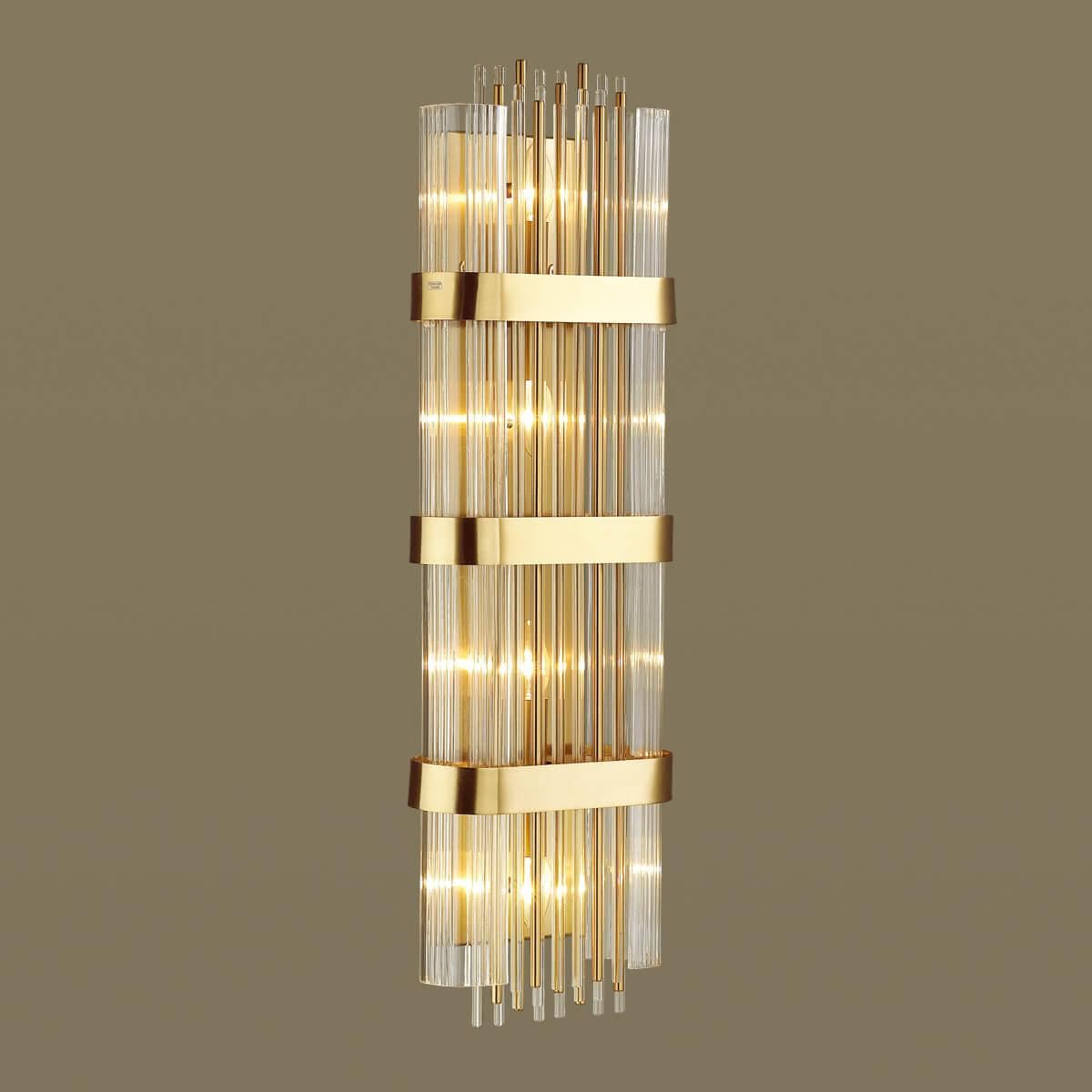 Odeon Light 4853/4W HALL ODL_EX21 золото/стекло Настенный светильник E14 4*40W высота 810см EMPIRE — миниатюра 5