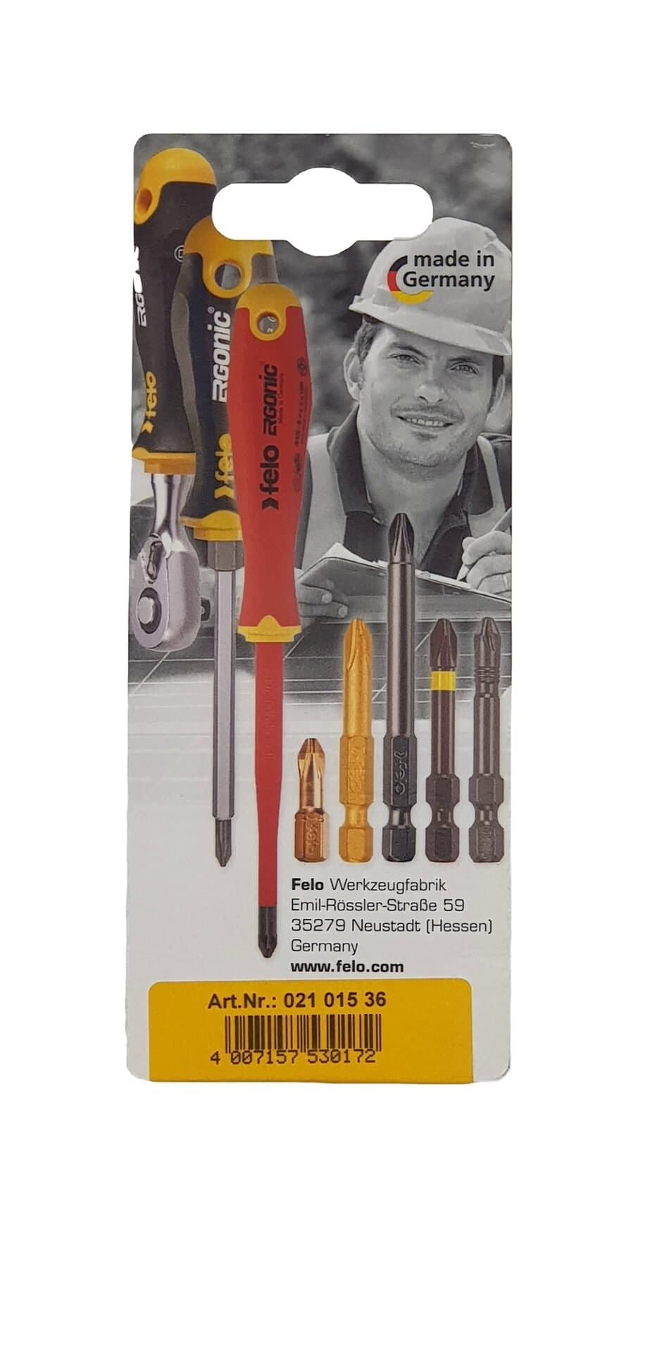 Felo Бита крестовая PZ 1X50, серия Industrial, 2 шт в блистере 02101536 — миниатюра 2