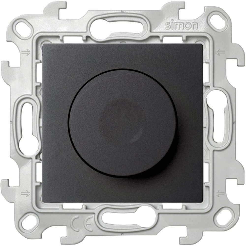 Simon 24 Графит Светорегулятор проходной, 40-450W 2410313-038 — миниатюра 2
