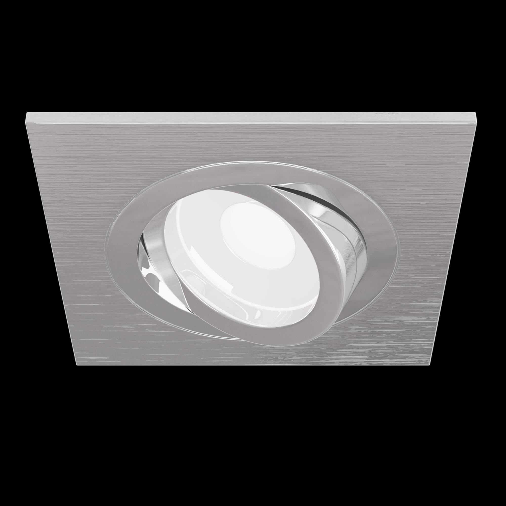 Maytoni Technical Atom Серебро Встраиваемый светильник GU10 50W DL024-2-01S — миниатюра 3