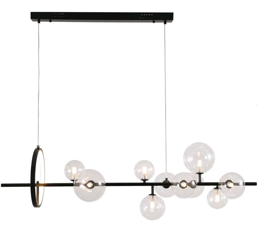 Kink Light 07608-10,19 Подвес Иона черный w120*28 h200 G4 10*5W+ Led 17W (Led лампы в комплекте 4000К)
