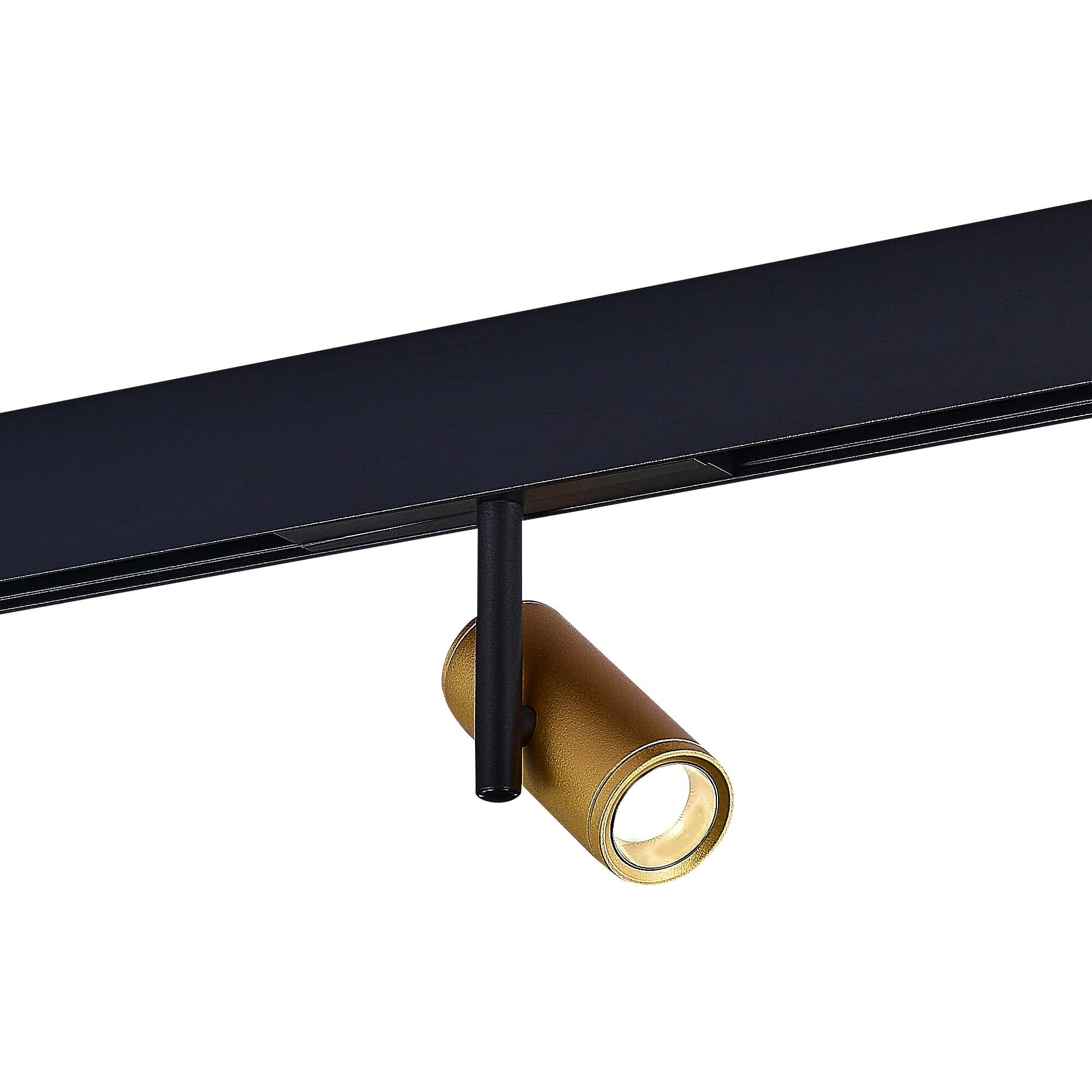 ST LUCE ST808.246.08 Магнитный трековый светильник Золотистый LED 1*8W 4000K 650Lm Ra>90 IP20 D42xH135 48VV