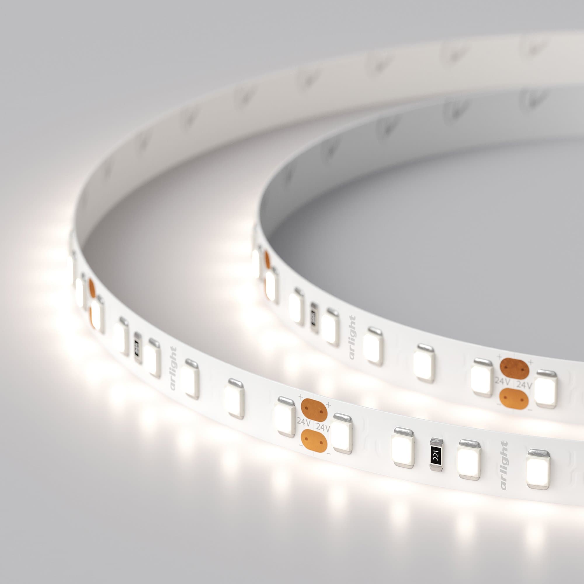 Arlight Светодиодная лента RT-A120-8mm 24V Day5000 (14.4 W/m, IP20, 2835, 5m) (Открытый) 028283(2) — миниатюра 3