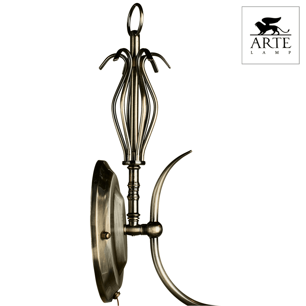 Arte Lamp Salvador Бронза/Прозрачный Бра 60W E14 A6351AP-1AB — миниатюра 3