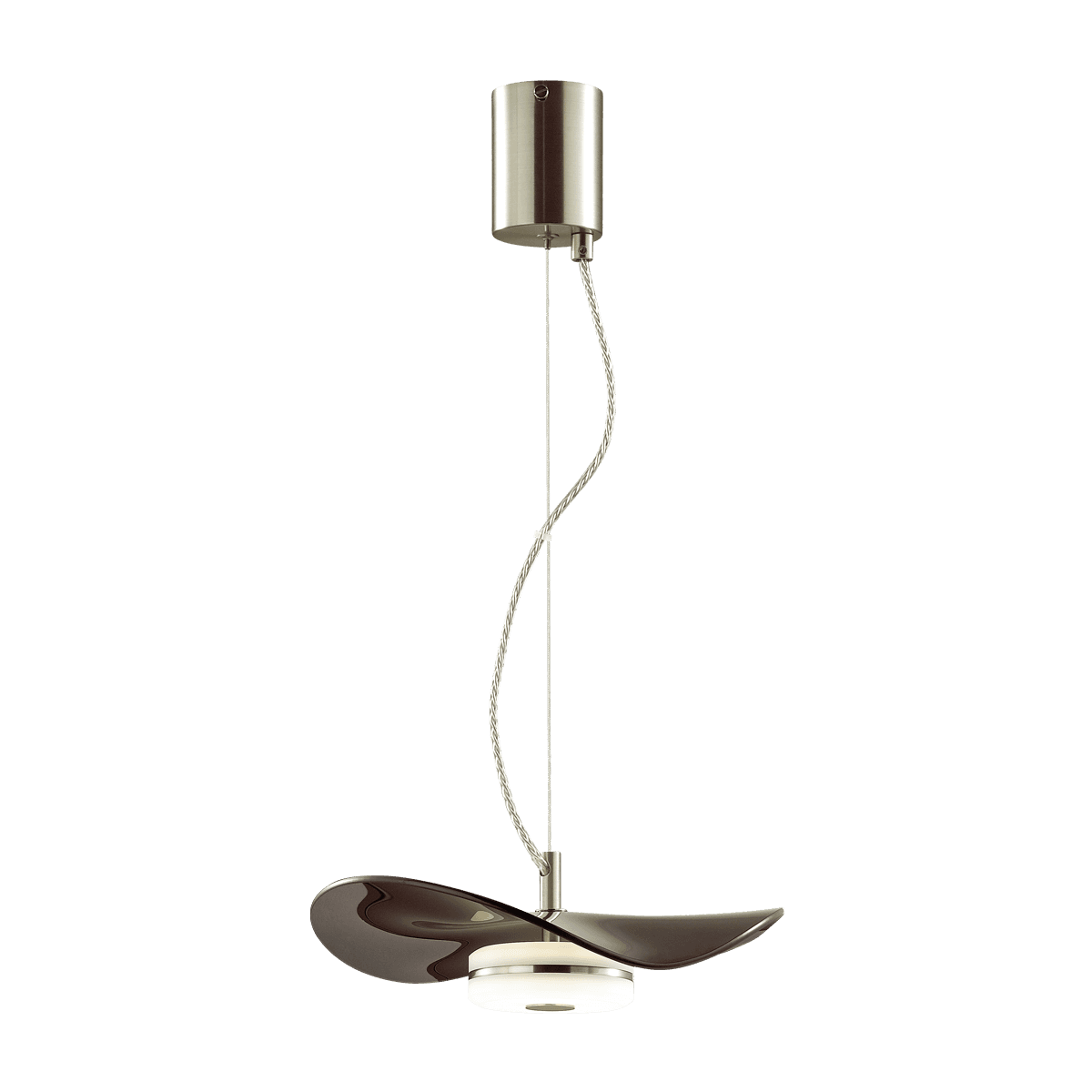 Odeon Light 4859/10LA L-VISION ODL_EX21 никель/черный/стекло Подвес LED 1*10W 4000K FLUENT — миниатюра 2