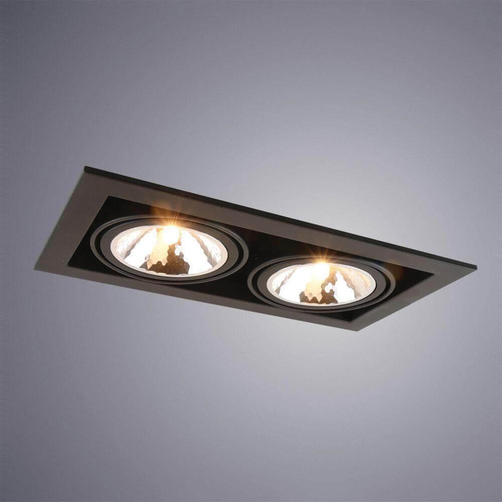 Arte Lamp Cardani Semplice Светильник встраиваемый точечный 40W G9 A5949PL-2BK — миниатюра 2