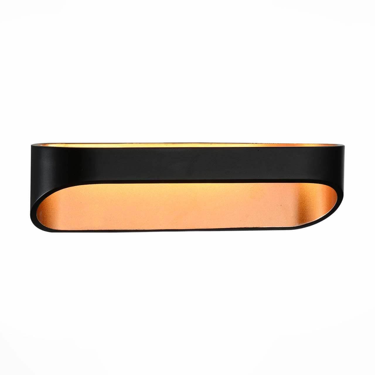 ST LUCE SL582.041.01 Светильник настенный  Черный, Золото/Черный, Золото LED 1*6W