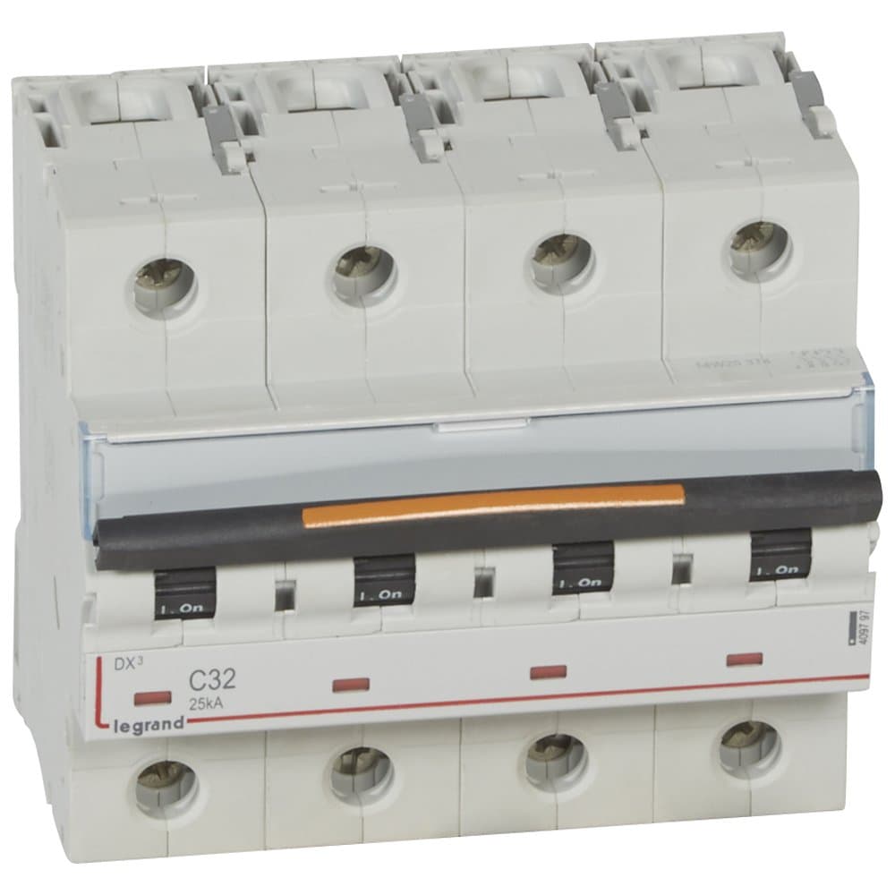 Legrand DX3 Автоматический выключатель 4P 32А (С) 25кА 409797 — миниатюра 1