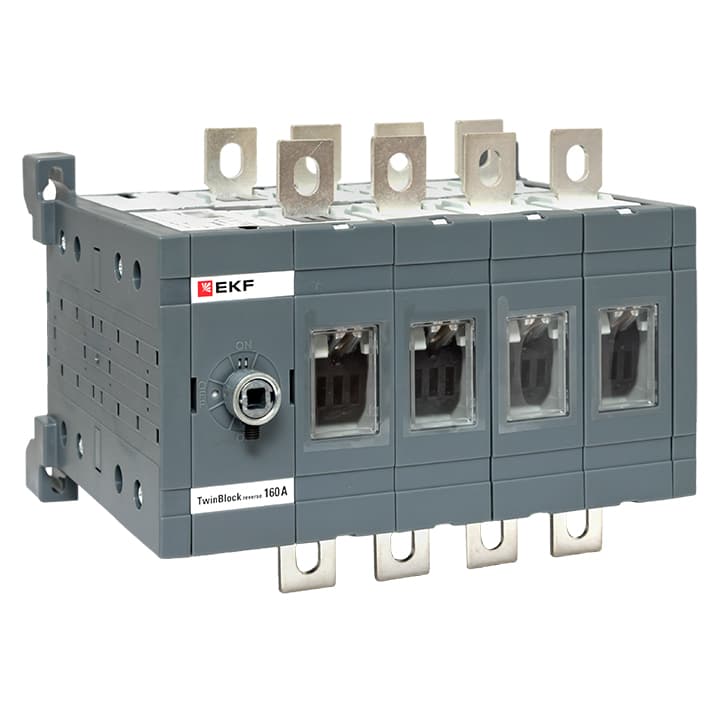 EKF Рубильник 160A 4P реверсивный без рукоятки управления TwinBlock — миниатюра 1