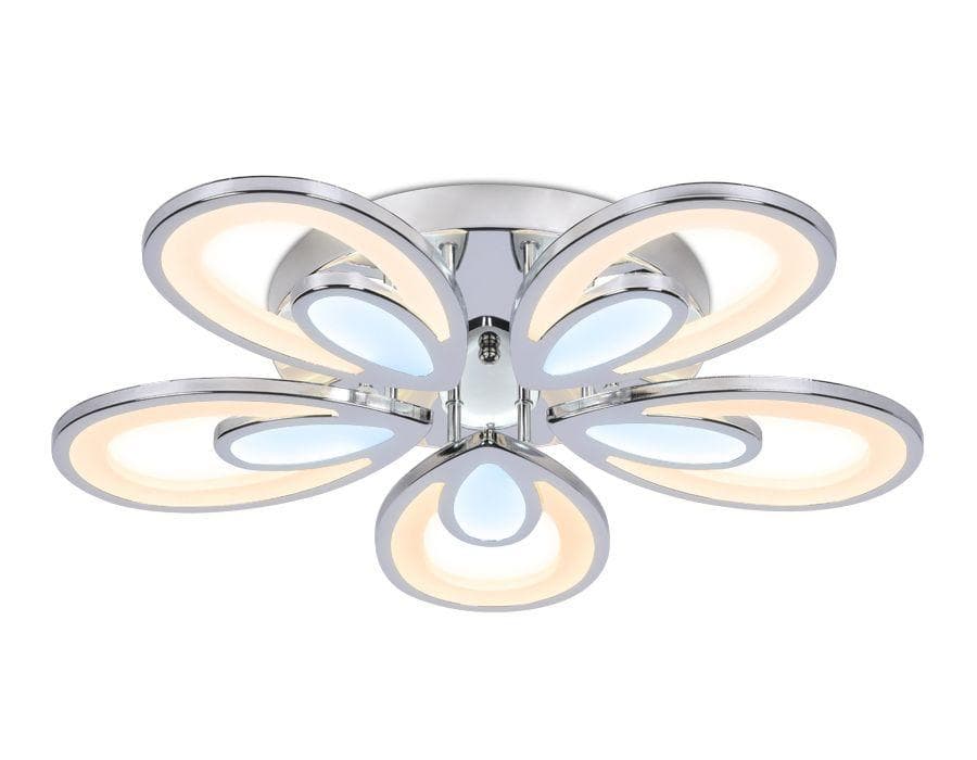 Ambrella Потолочный светодиодный светильник с пультом FA469/5 CH хром 110W 580*560*80 (ПДУ РАДИО 2.4) — миниатюра 2