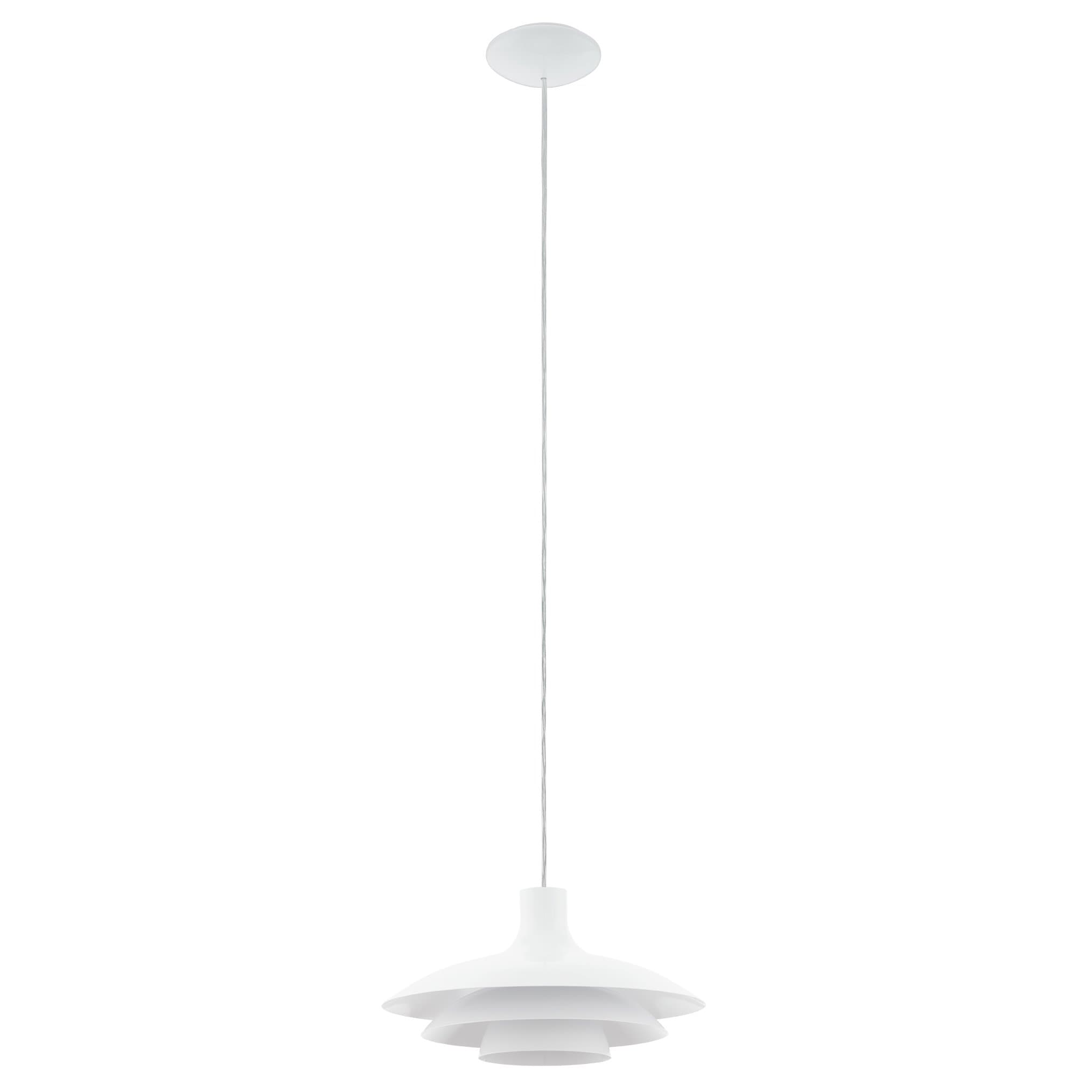 Eglo 96875 Подвес ALMOZAR, 1х60W(E27), 355, H1100, сталь, белый