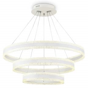 Ambrella Светильник светодиодный подвесной управляемый FA6181/3 WH белый 245W 3000K+6400K/3000K/6400K/4200K+4200K D800*940 (ПДУ РАДИО 2.4G)
