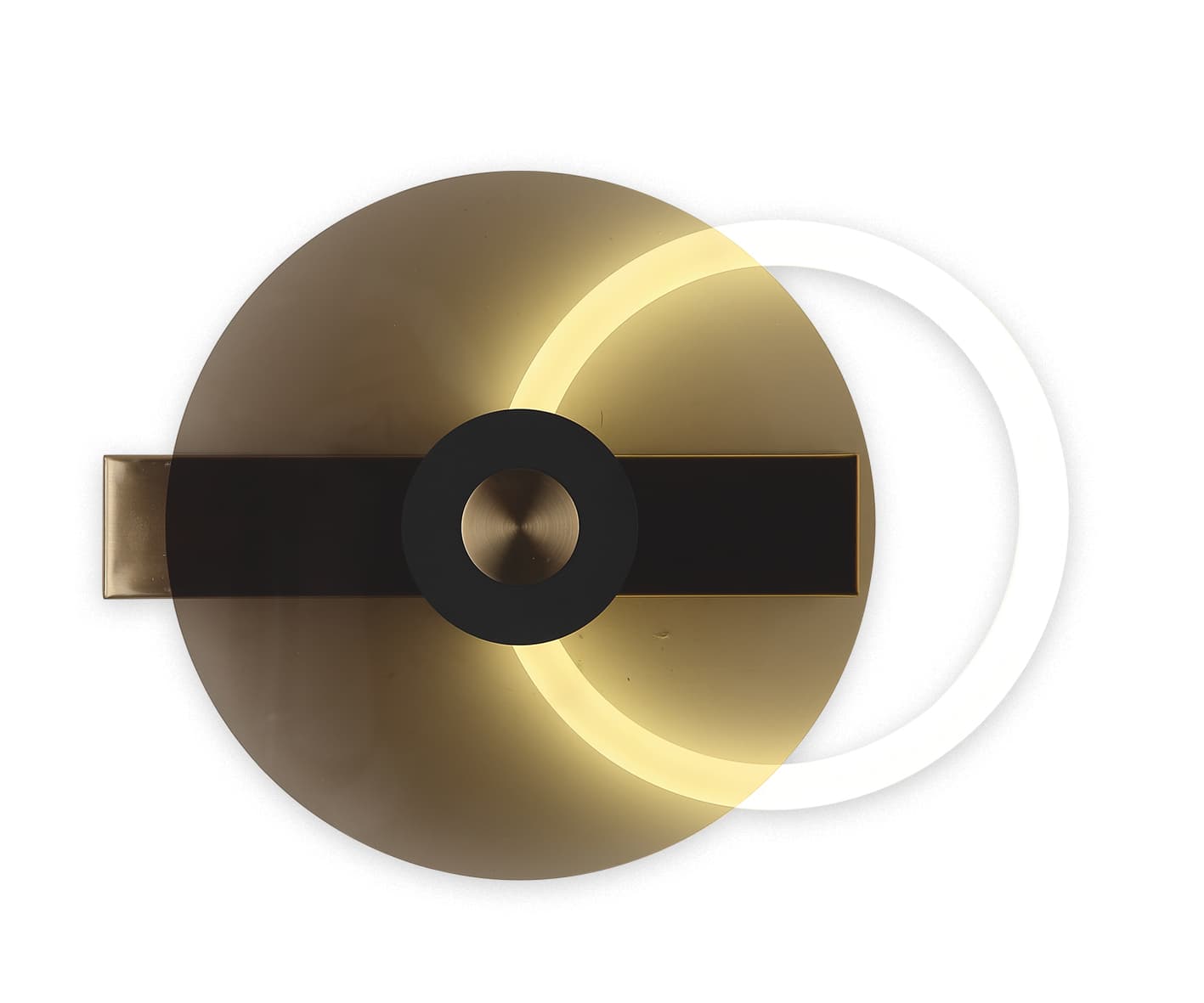 Kink Light 08413,20(04) Бра Роули бронза (коричневый плафон) w40*3,5 h30 Led 12W (4000K)