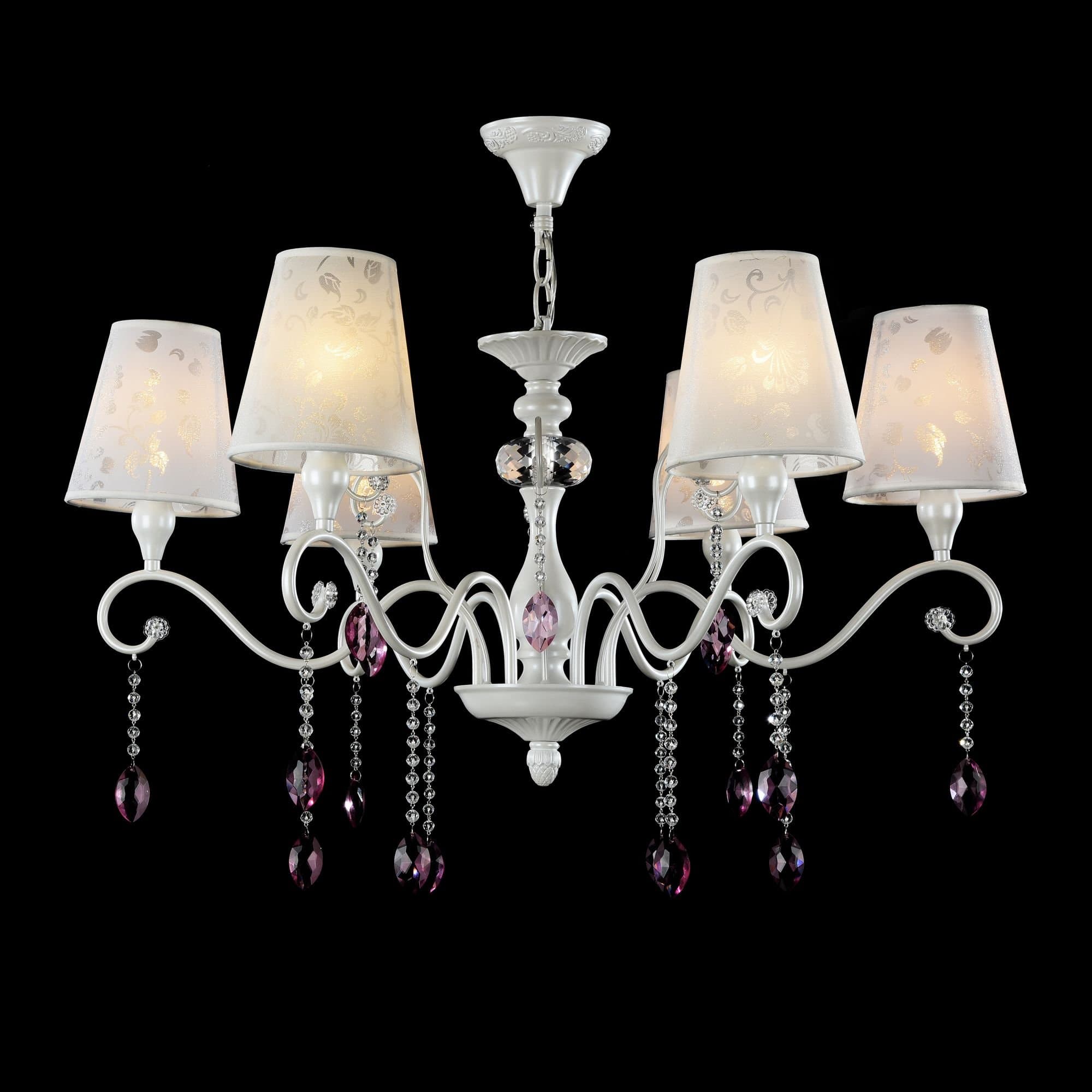 Freya Classic Adelaide Жемчужный белый Люстра E14 40W FR2306-PL-06-W — миниатюра 2