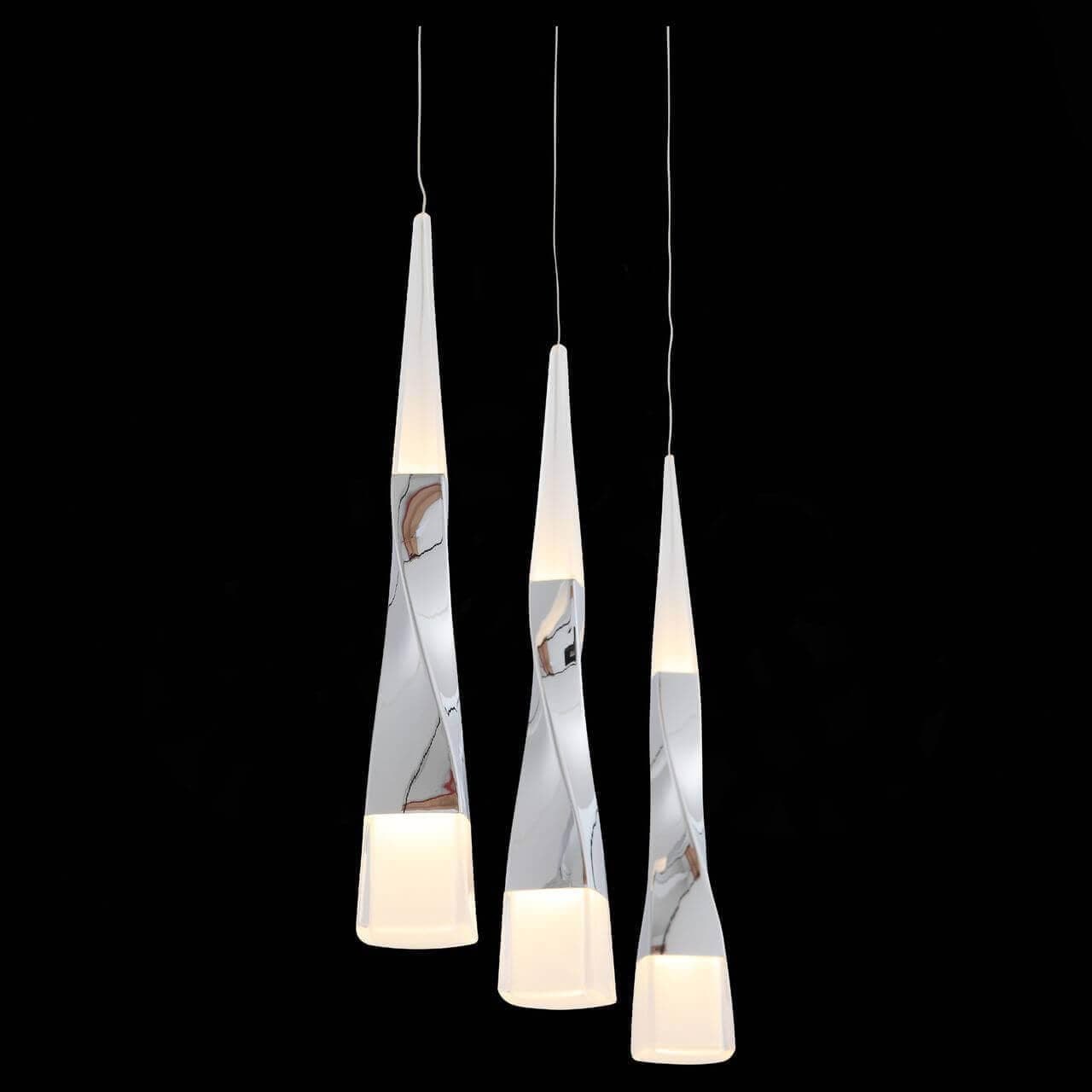 ST LUCE SL405.103.03 Светильник подвесной  Хром/Хром, Белый LED 3*7W — миниатюра 3