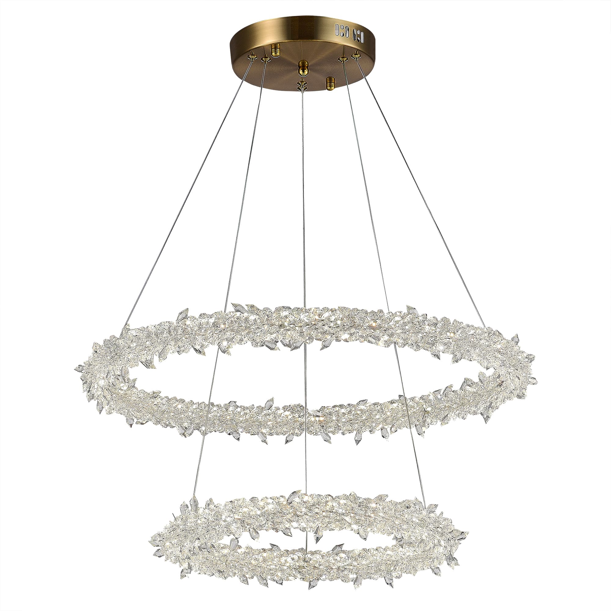 ST LUCE SL6105.203.02 Люстра подвесная Золотистый/Прозрачный LED 1*80W 3000 - 6500K