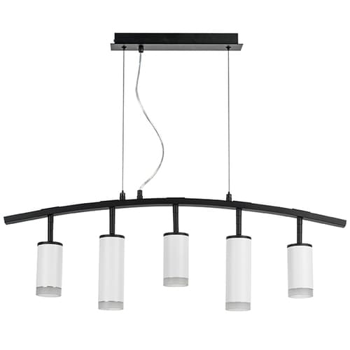 Lightstar LR7353638620 Люстра RULLO 5х50W GU10 ЧЕРНЫЙ/БЕЛЫЙ (571735+214436-3+214486-2+202430-5), шт