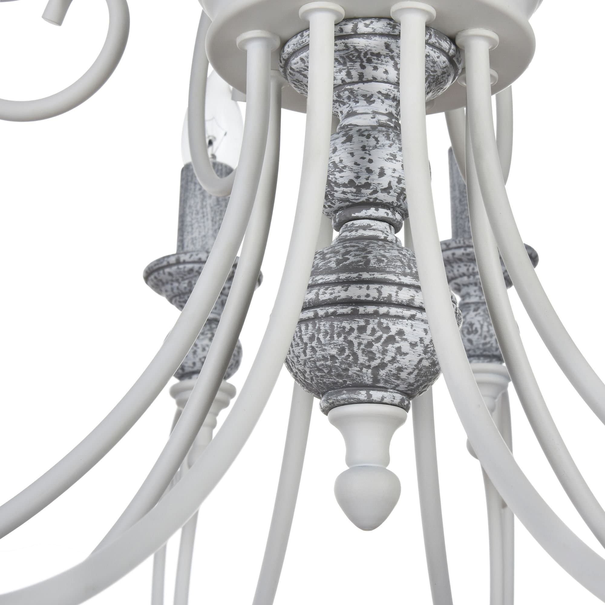 Maytoni Elegant Karina Белый Люстра 8xE14 60W ARM631-PL-08-W — миниатюра 4