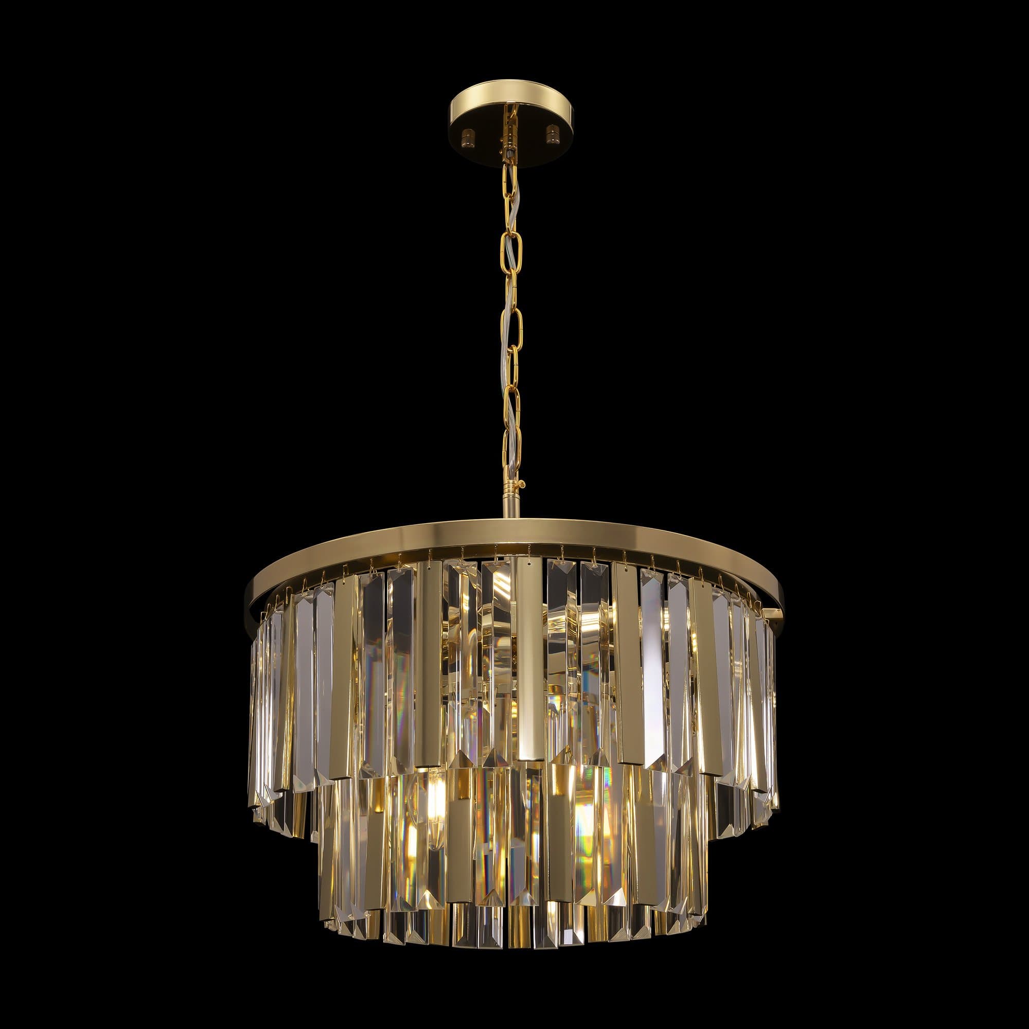 Freya Crystal Market Золото Люстра FR11001PL-08G — миниатюра 7