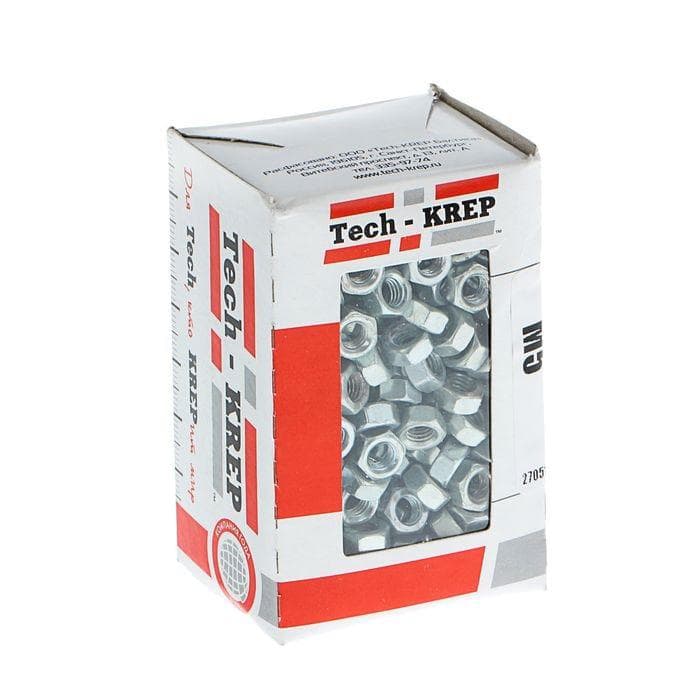 Tech-Krep Гайка DIN934 шестигранная оцинк. М5 (400 шт) - коробка с ок. 105246 — миниатюра 2