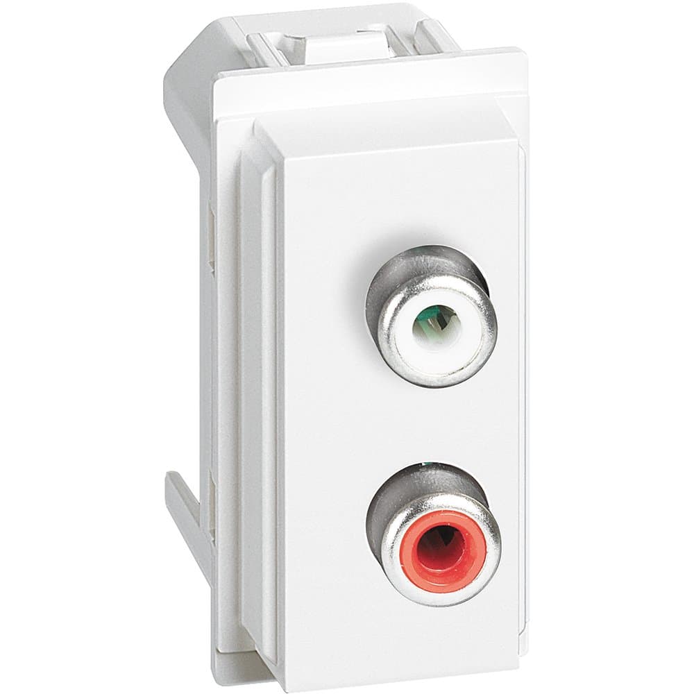 BT Living now Белый Розетка с двумя разъемами RCA 1 мод KW4269R