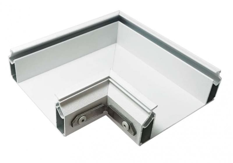 Denkirs DK5851-WH Угловой элемент профиля Flod для создания декоративных ниш в натяжном потолке, алюминий, белый