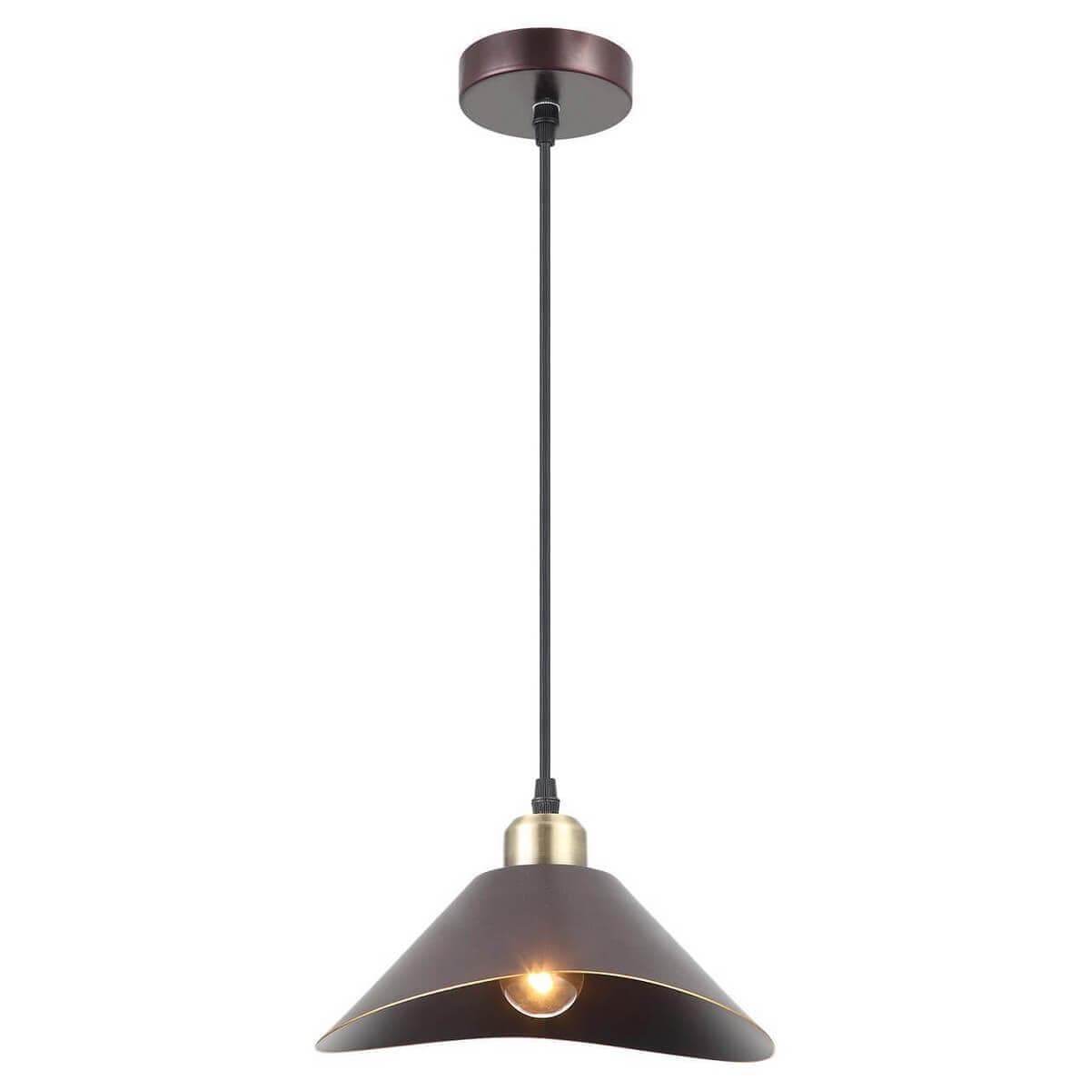 Lussole LOFT Металл Коричневый / бронзовый Металл Подвес E27 60W LSP-9533 — миниатюра 1
