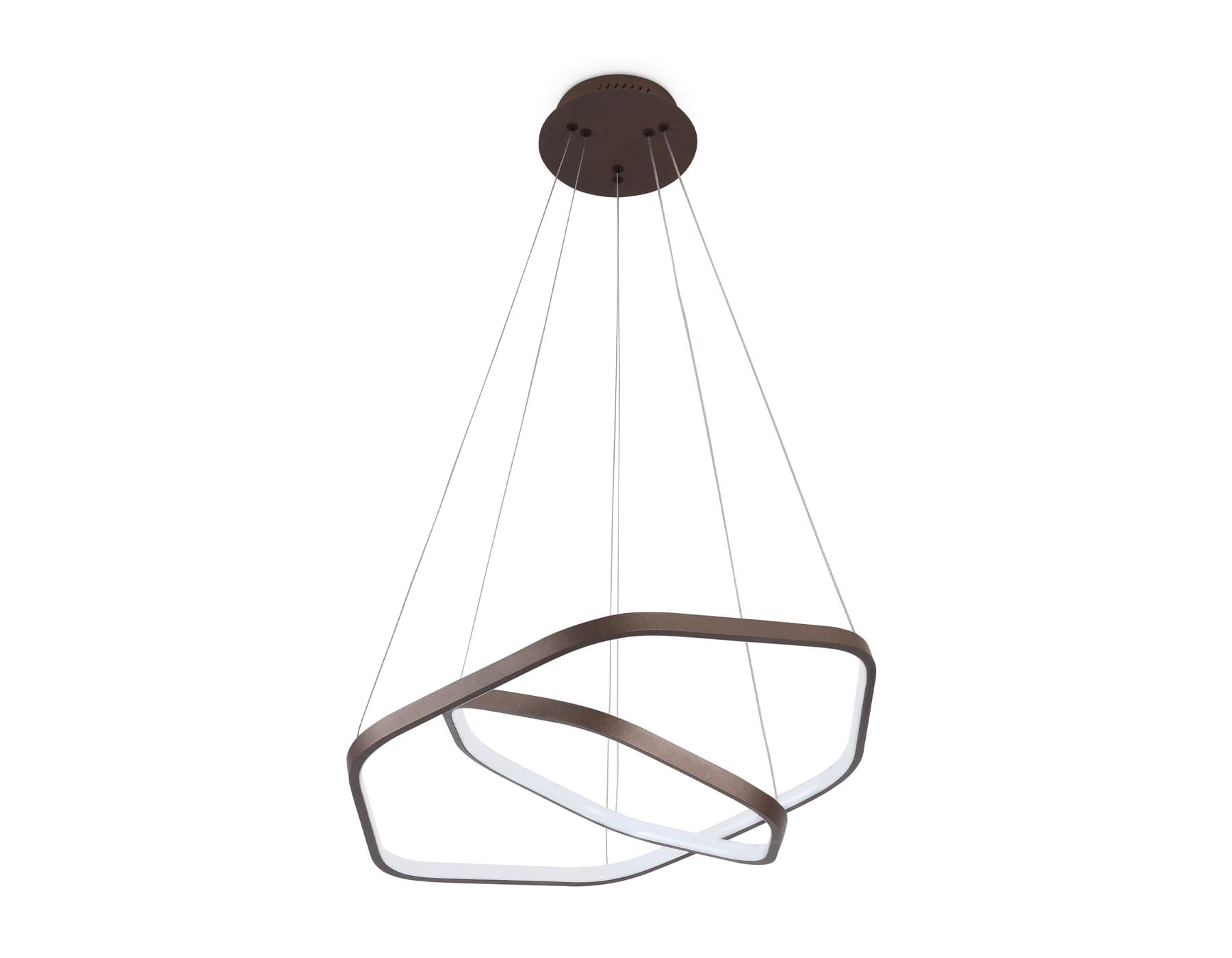 Ambrella Подвесной светодиодный светильник FL361/2 CF кофе 48W 4200K D400/600*1200 (без ПДУ) — миниатюра 5