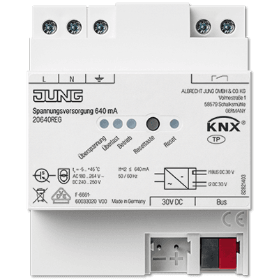 JUNG KNX блок питания, 640mA 20640REG